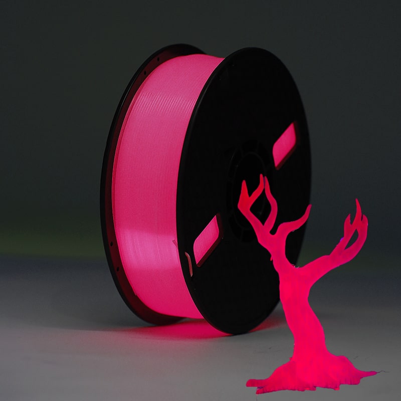 PLA Luminous - Red Filament 1.75mm - FilamentHub