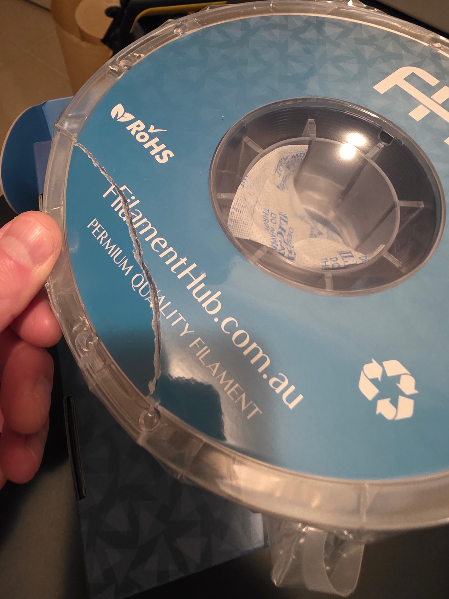 PETG Pro Dark Blue (Cracked spool)