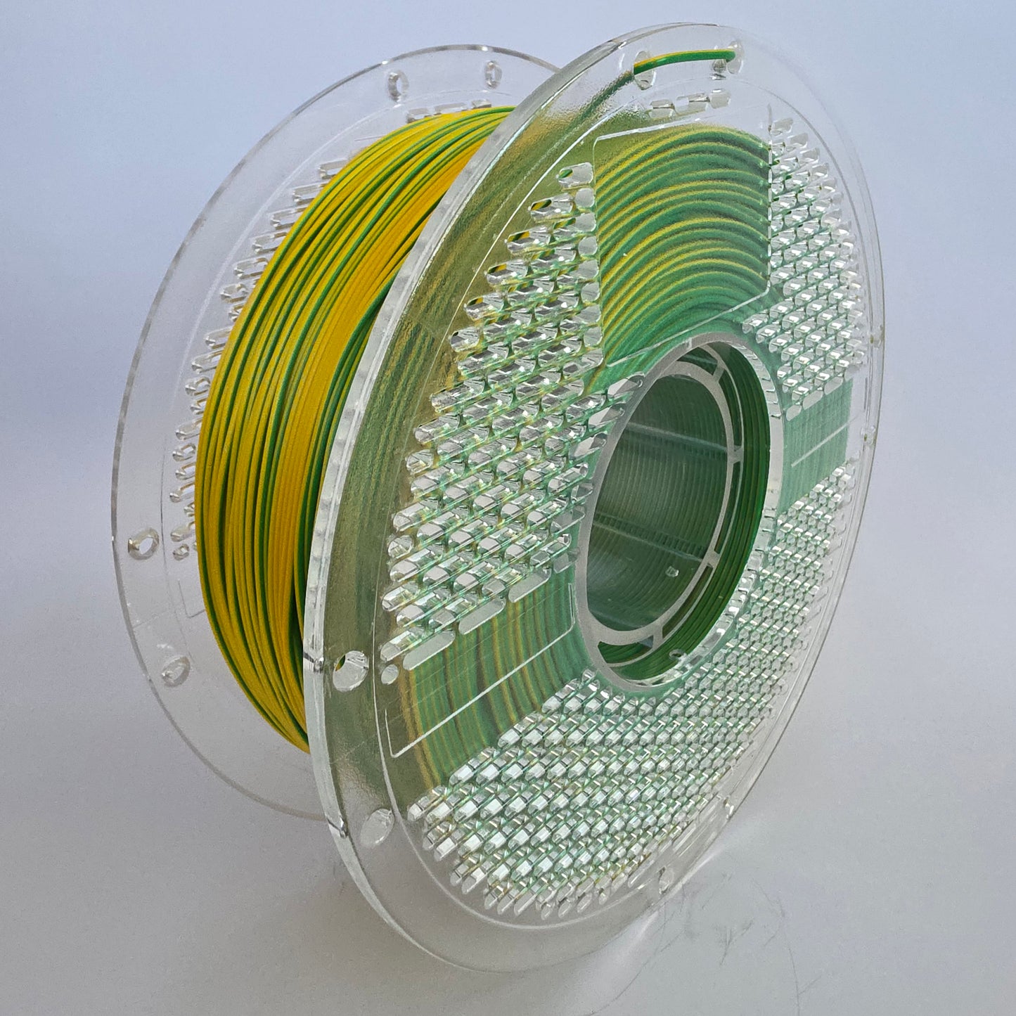 PLA Dual - Green / Gold Filament 1.75mm - FilamentHub