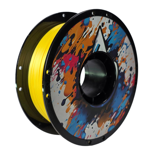 PLA Silk - Yellow Filament 1.75mm - FilamentHub