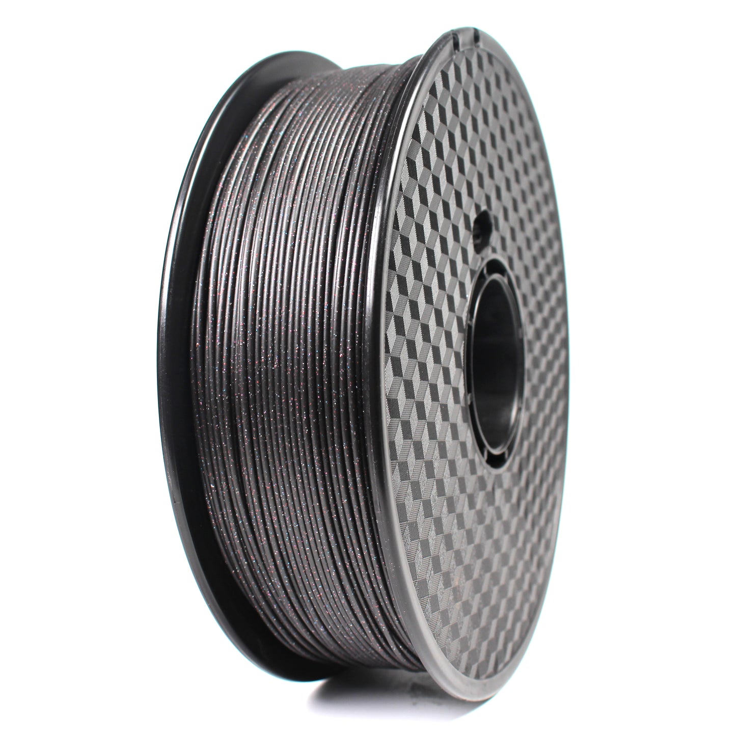 PLA Glitter - Black Filament with Red-Blue-Purple Glitter Filament 1.75mm - FilamentHub