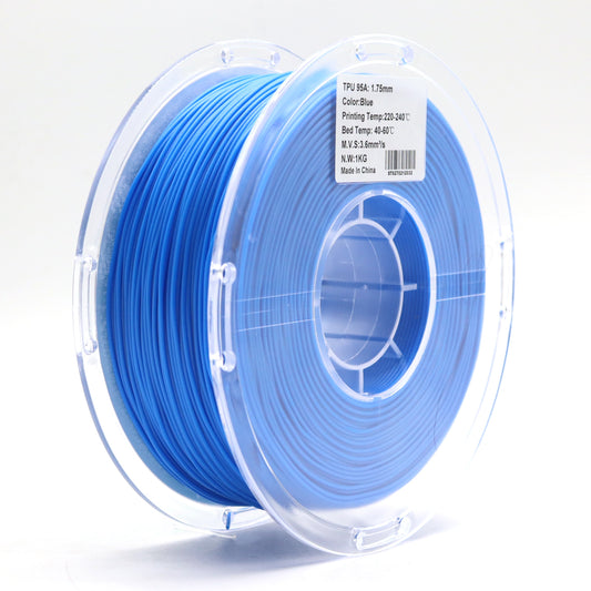 FilamentHub TPU 95A Blue 1.75mm 3D Printer Filament Spool Label