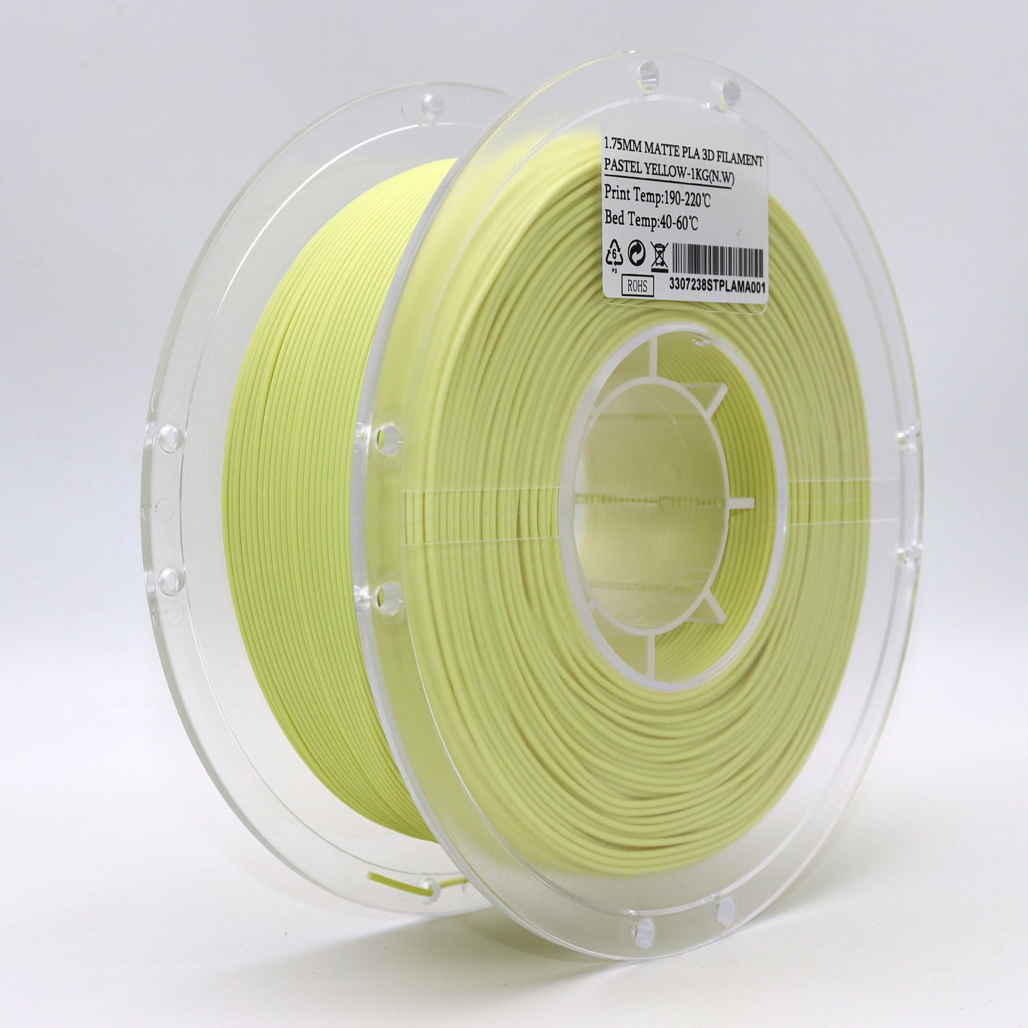 PLA Matte - Pastel Yellow Filament 1.75mm - FilamentHub