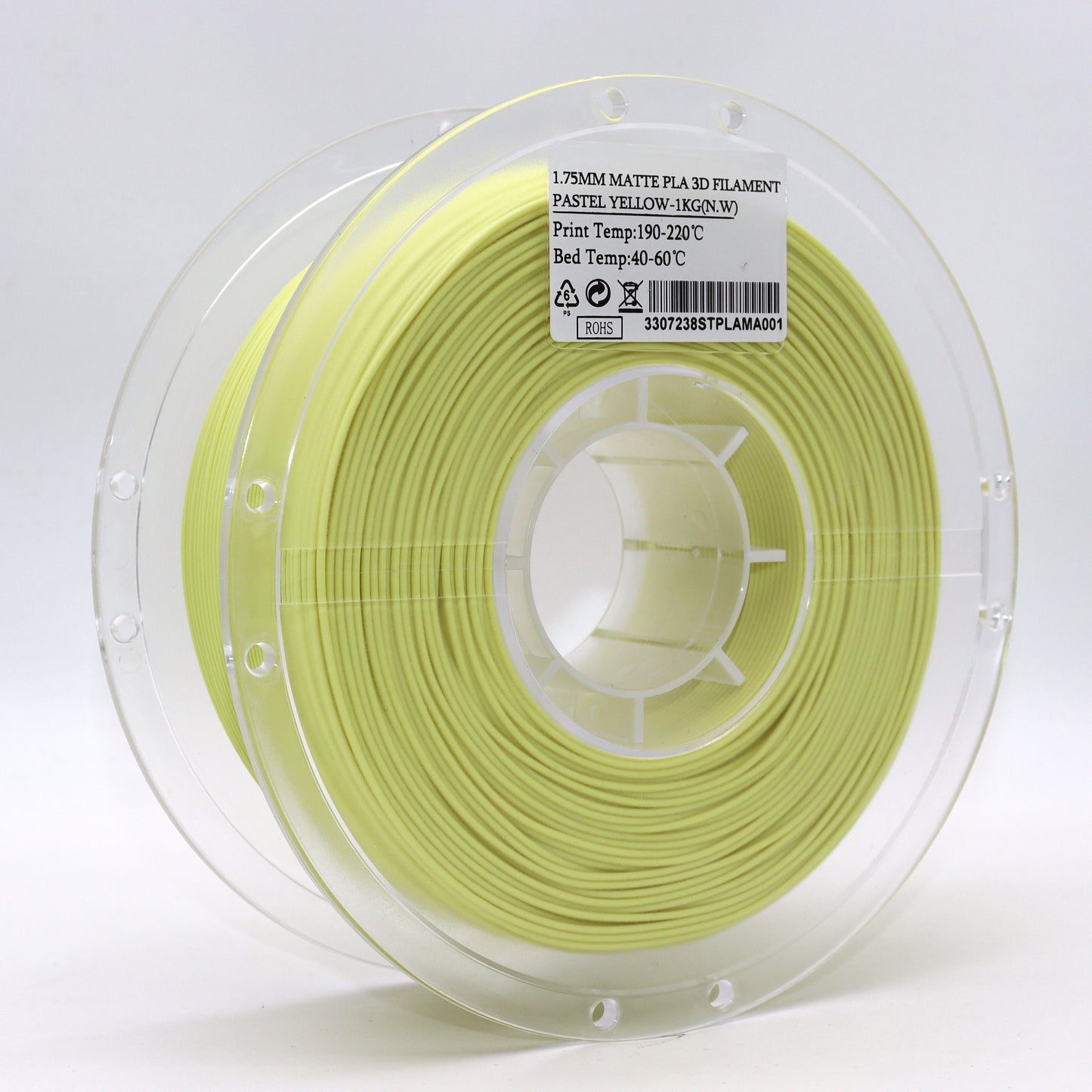 PLA Matte - Pastel Yellow Filament 1.75mm - FilamentHub