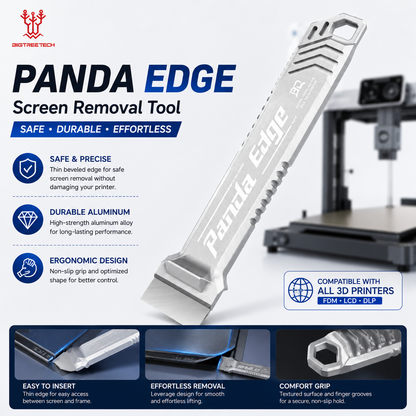 BIQU Panda Edge Magnetic Scraper - CNC Aluminium
