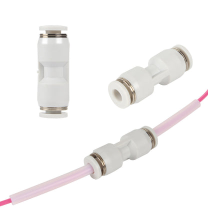 Filament Tube Connector - 4mm PTFE Push-Fit Union
