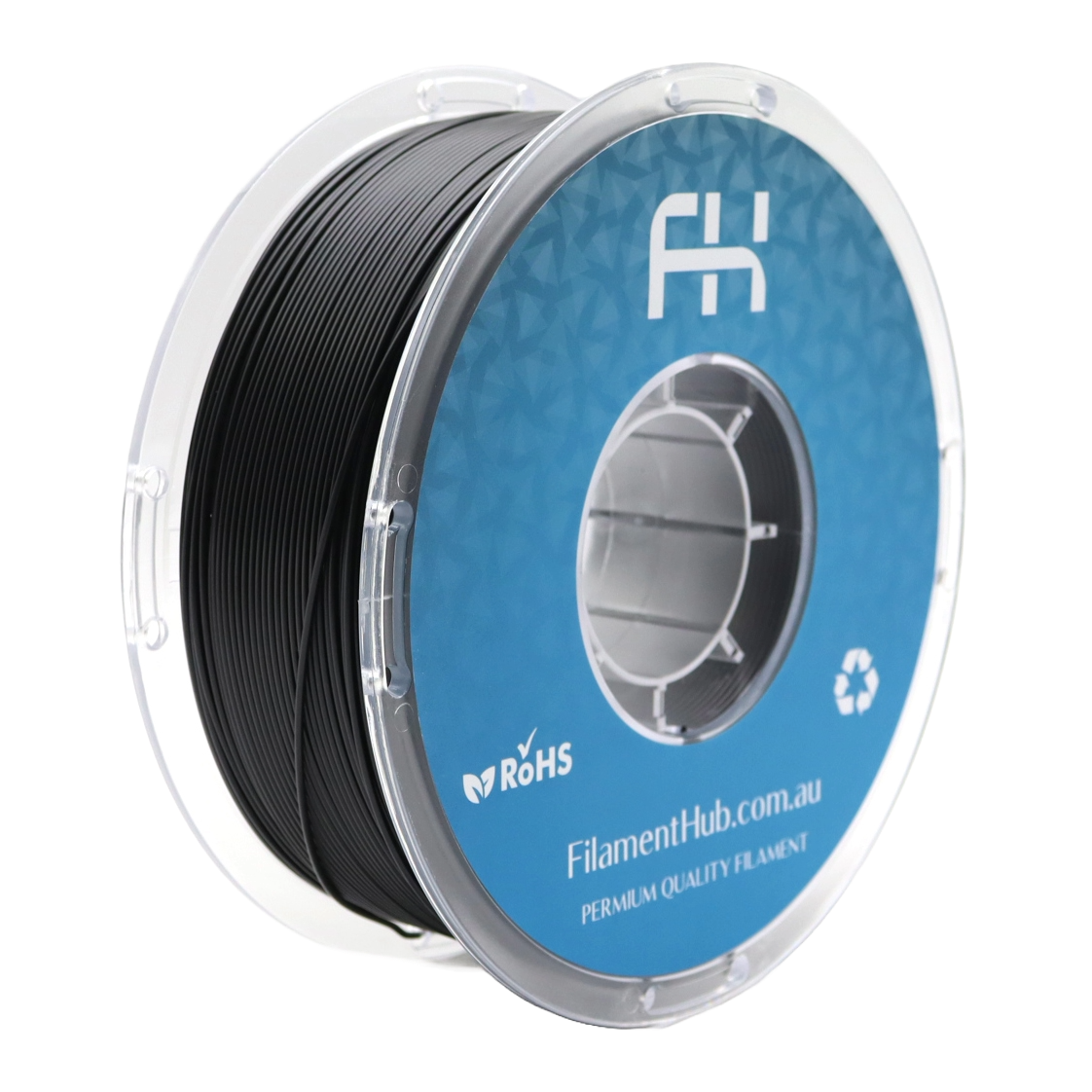 ABS Black FilamentHub Spool 1.75mm 1kg 3d printing filament