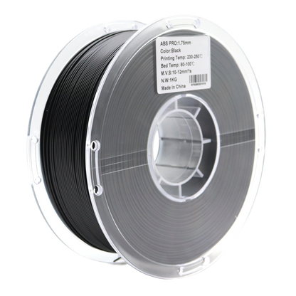 ABS Black FilamentHub Spool 1kg Label 3d printing filament