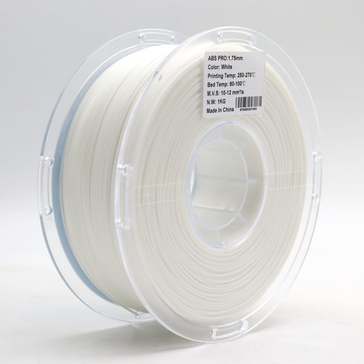 ABS White FilamentHub Spool 3d printer filament label