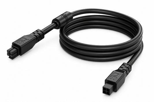 1m 6Pin Male to Male AMS Extension Data Cable with Ferrite Core