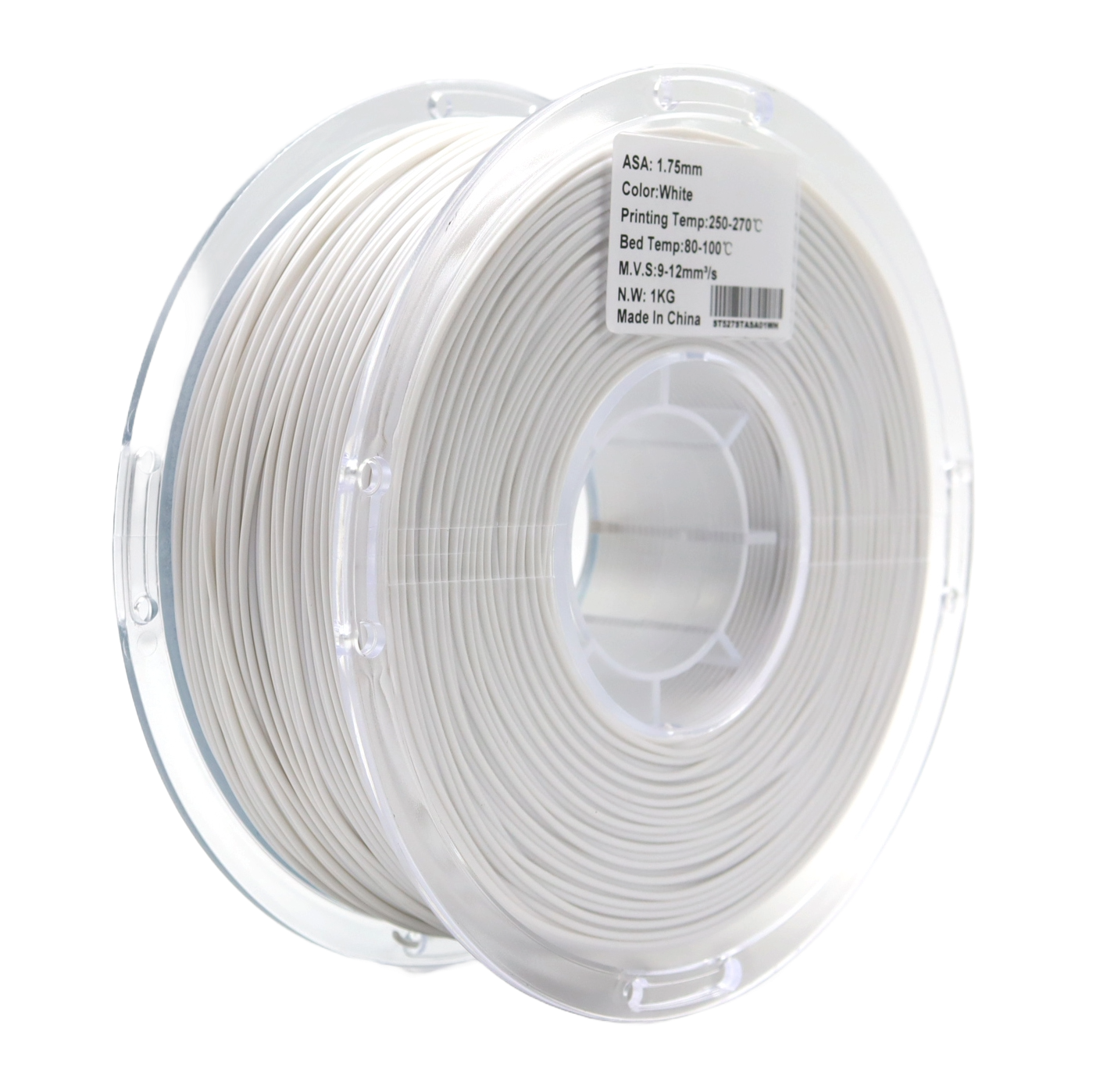 ASA White FilamentHub Spool Label 3d printer filament