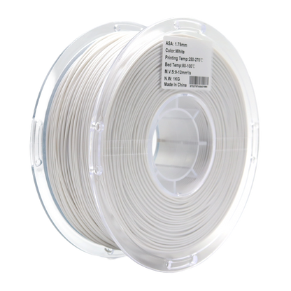 ASA White FilamentHub Spool Label 3d printer filament