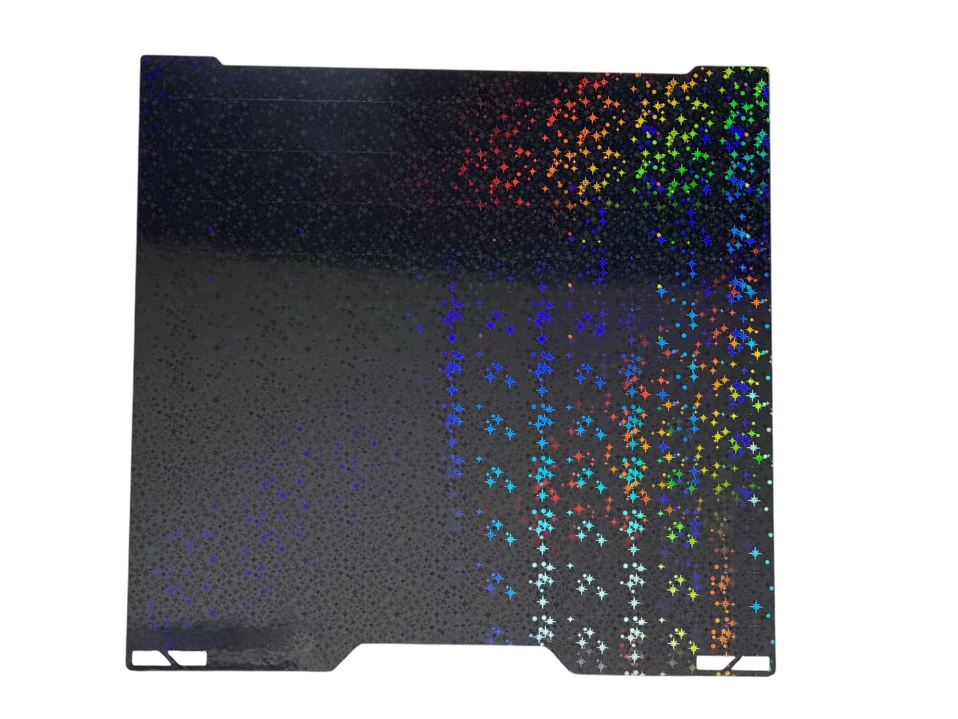 Bambu Lab H2 PEF Star build plate with holographic rainbow star pattern, textured surface for strong 3D print adhesion and easy part removal