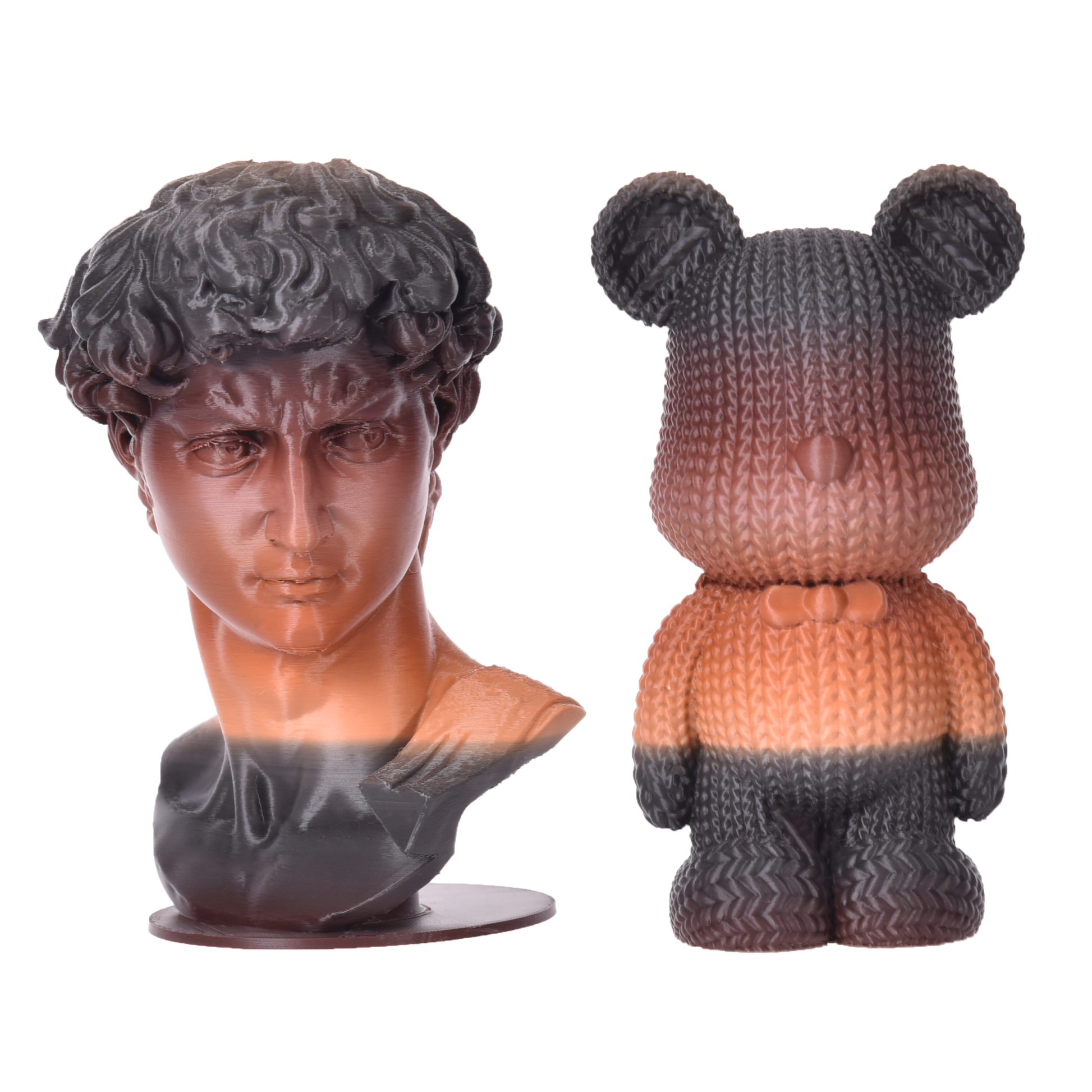 FilamentHub PLA Matte Rainbow - Brown-Black 1.75mm 3D Printer Filament Example Model Australia