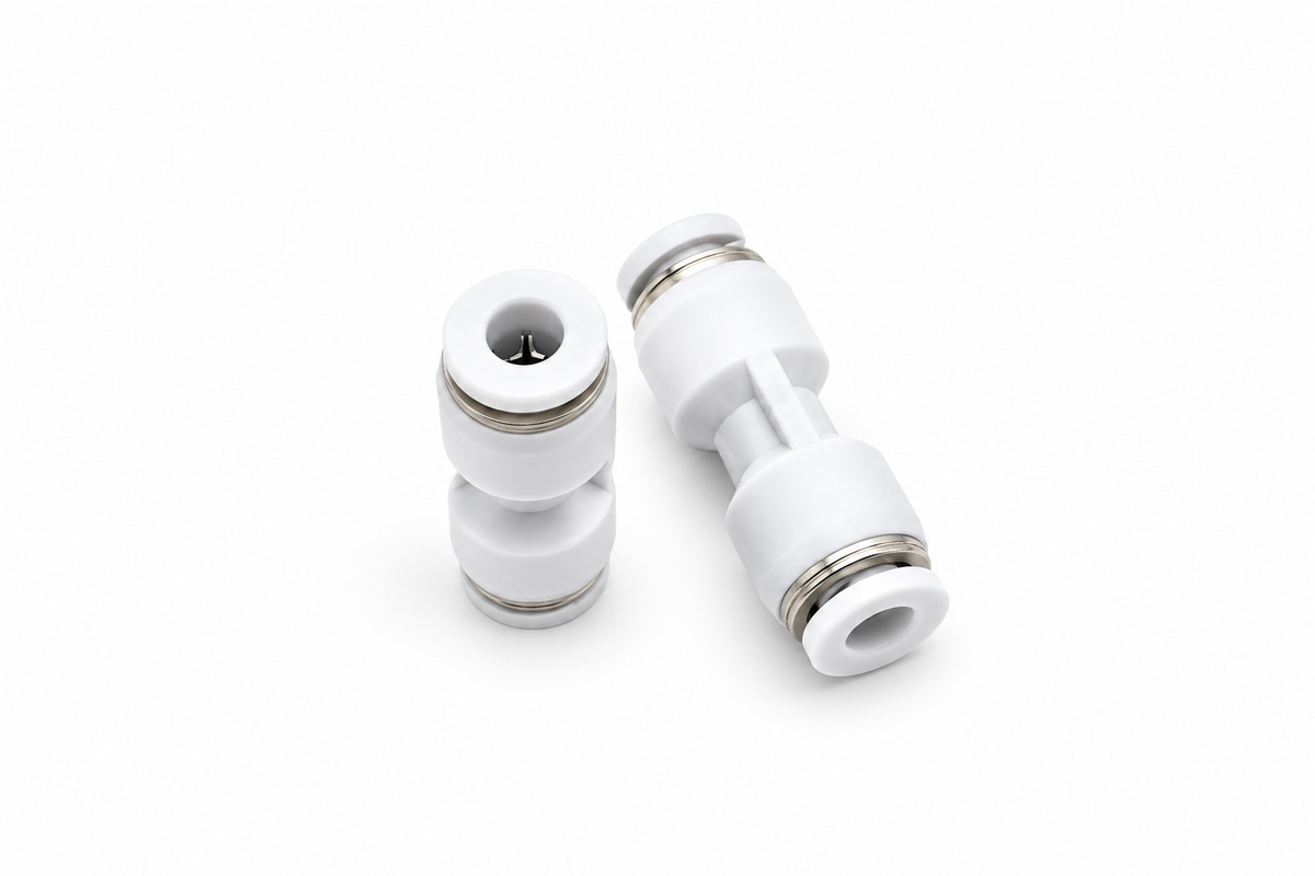 Filament Tube Connector - 4mm PTFE Push-Fit Union