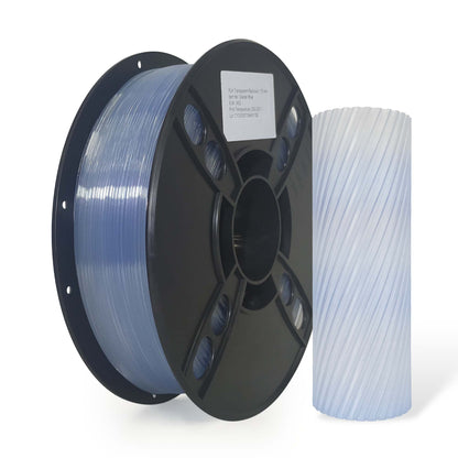 PLA Transparent - Glacier Blue Filament 1.75mm - FilamentHub