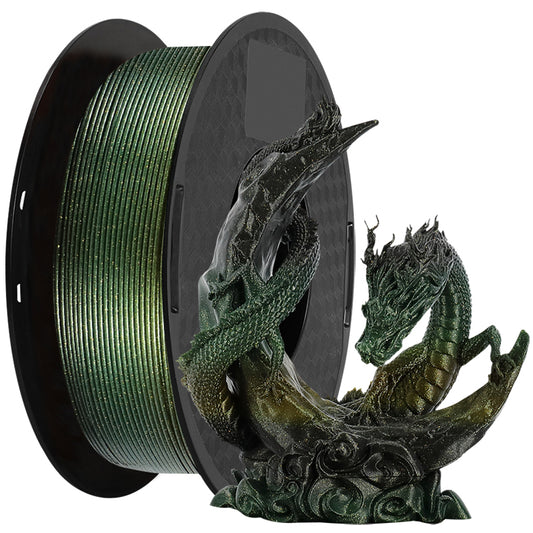 PLA Shiny Gradient - Gold / Green / Black