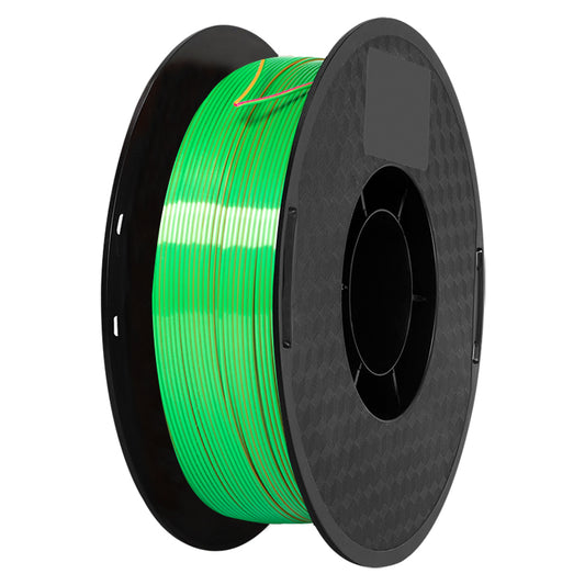 PLA Tri - Gold / Fuchsia / Green Filament 1.75mm - FilamentHub