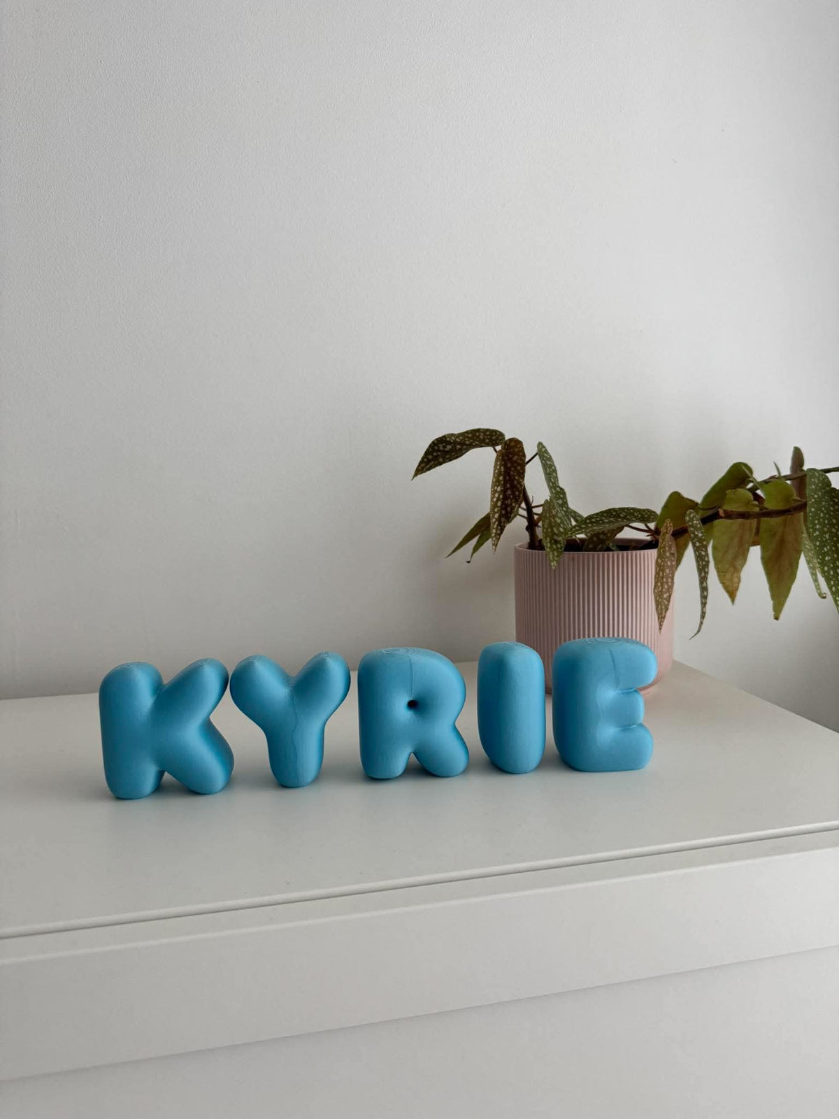 Kyrie, 3D printed in PLA Matte Blue