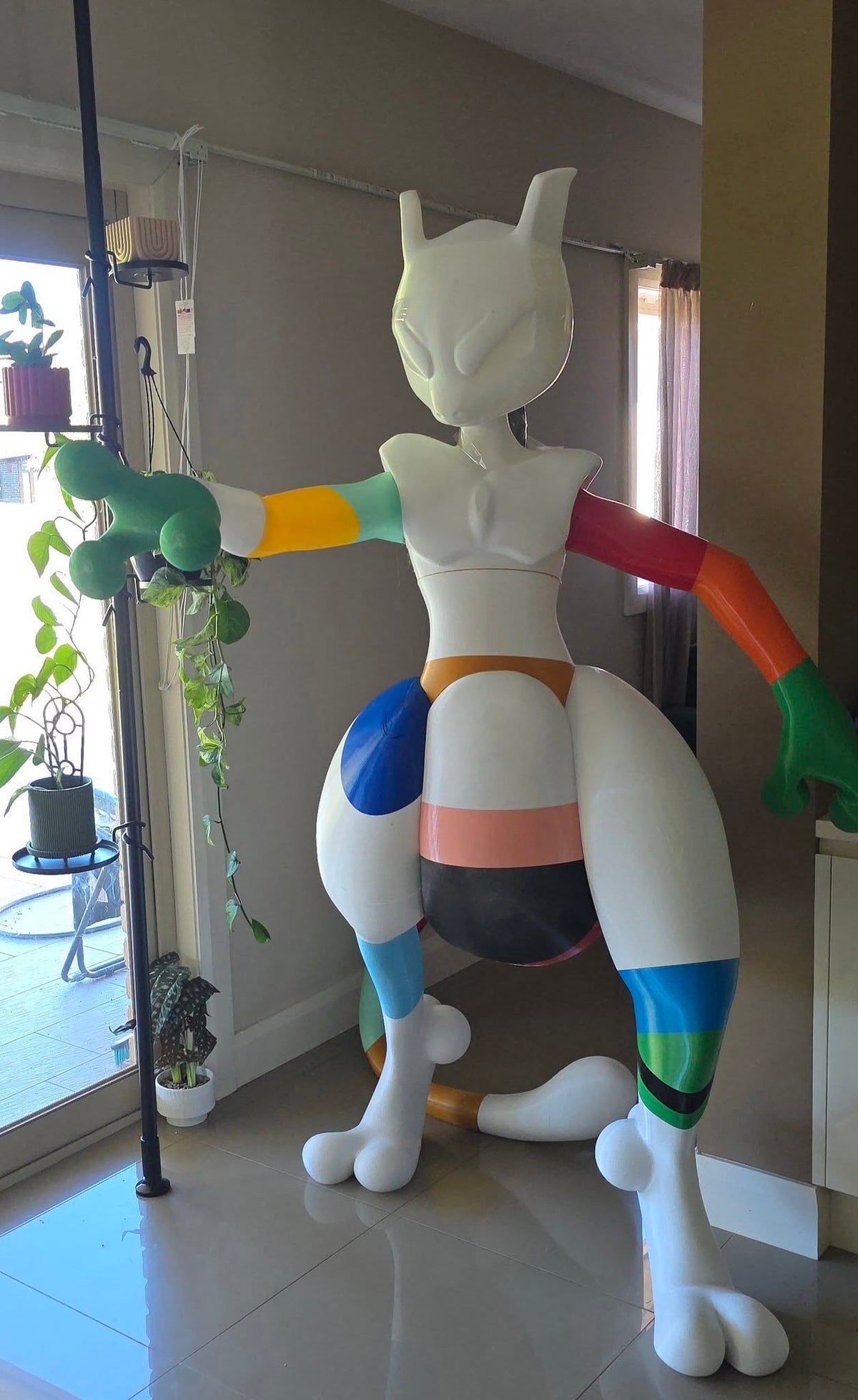 Mewtwo, 3D printed in PETG Pro Black, PETG Pro Dark Blue, PETG Pro Gold, PETG Pro Green, PETG Pro Lake Blue, PETG Pro Mint Green, PETG Pro Orange, PETG Pro Red, PETG Pro Sakura Pink and PETG Pro Yellow