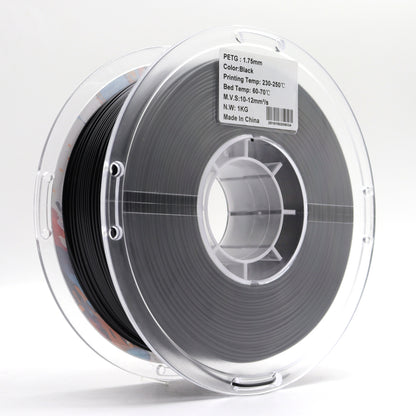 FilamentHub PETG Black 1.75mm 3D Printer Filament Spool Label Australia