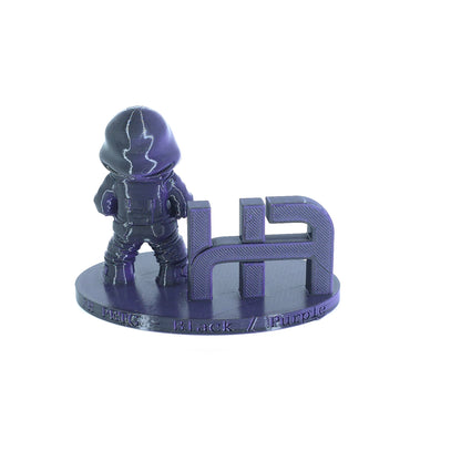 FilamentHub PETG Dual Black Purple 1.75mm 3D Printer Filament printed sample model label