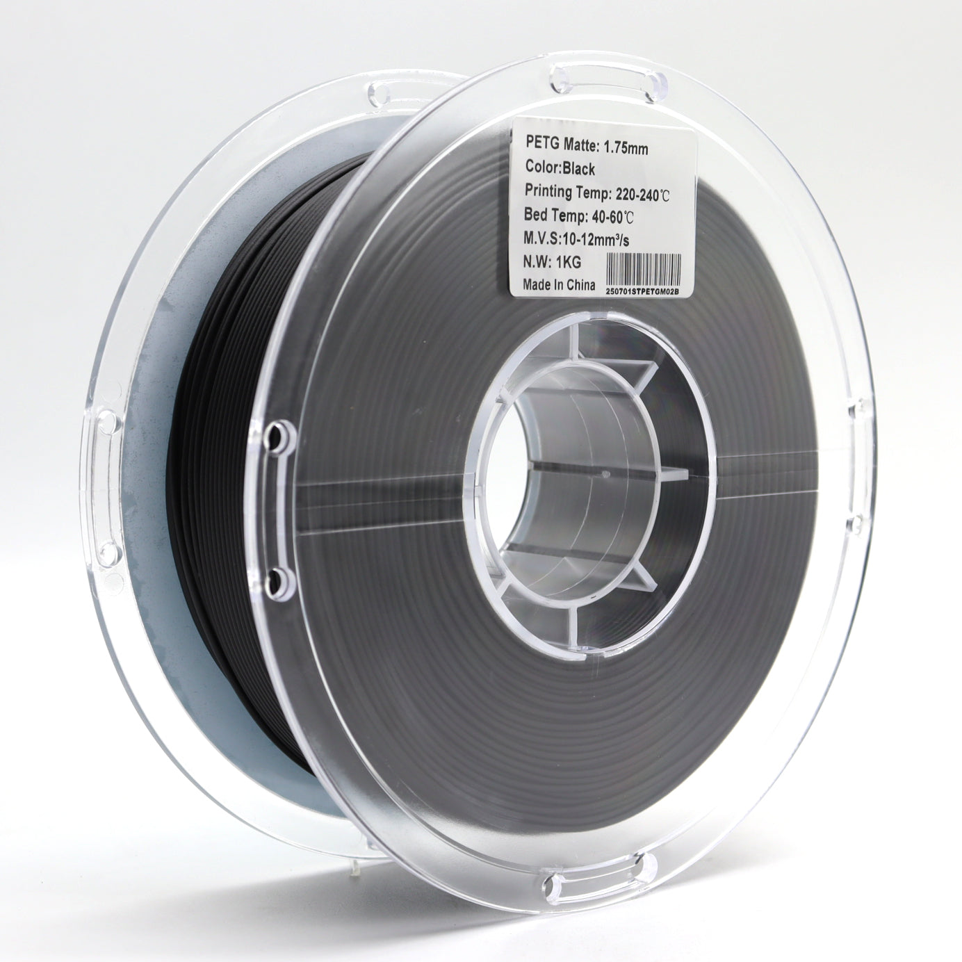 FilamentHub PETG Matte Black 1.75mm 3D Printer Filament Spool Label Australia