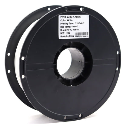 FilamentHub PETG Matte White 1.75mm 3D Printer Filament Spool Label Australia
