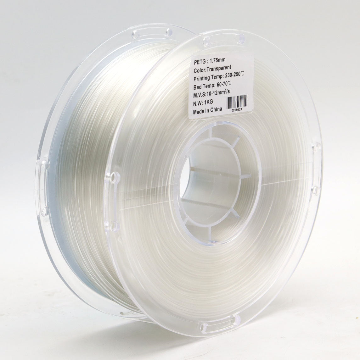 FilamentHub PETG Transparent 1.75mm 3D Printer Filament Spool Label Australia