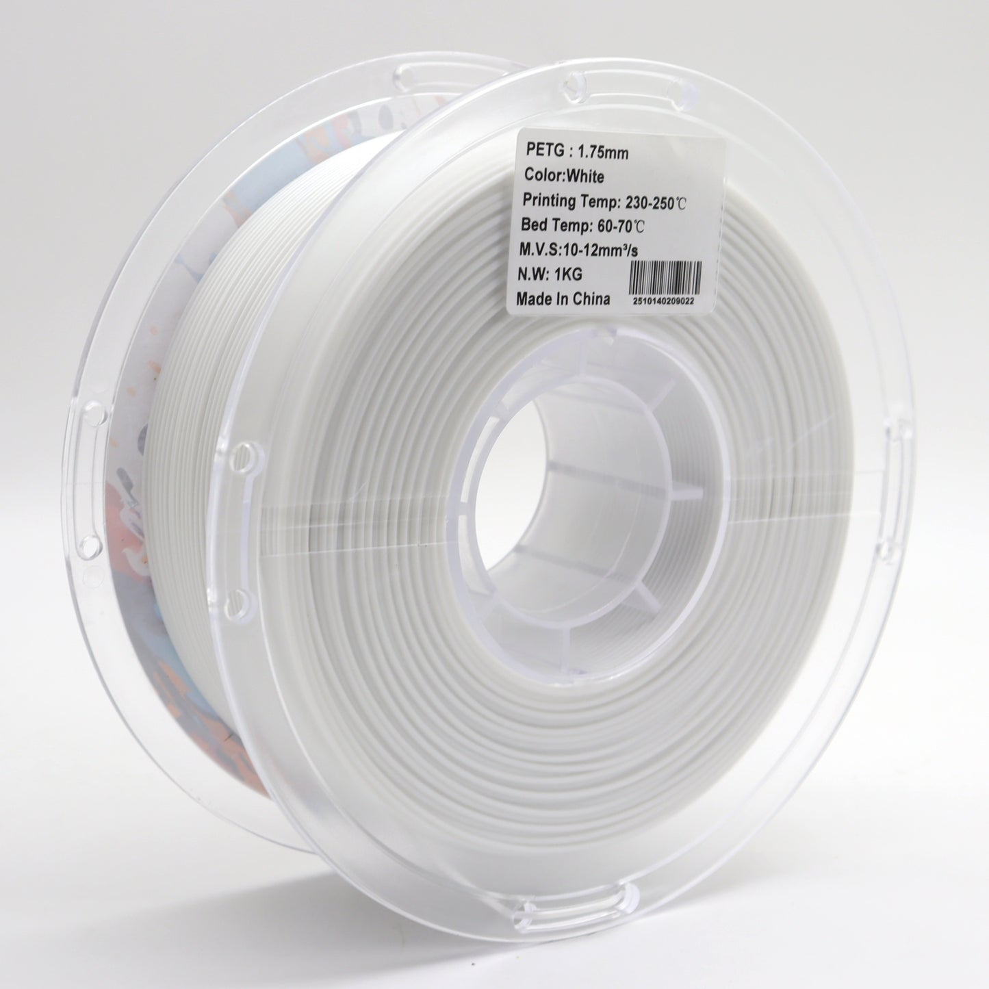 FilamentHub PETG White 1.75mm 3D Printer Filament Spool Label Australia