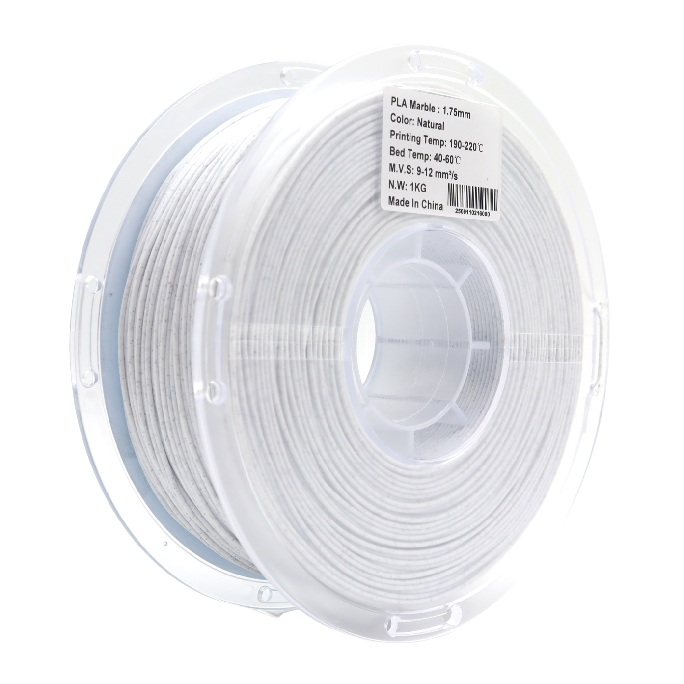 PLA Marble Natural Back spool shot