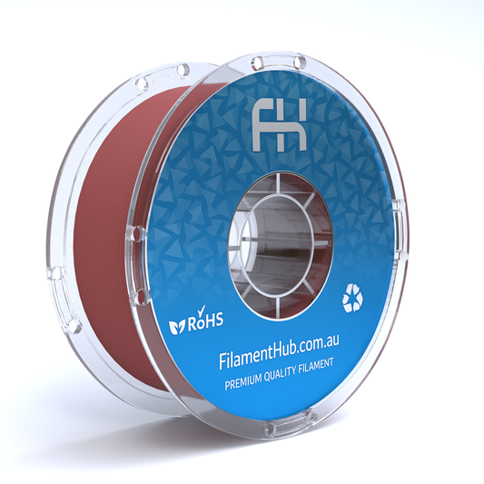 FilamentHub PLA Matte Blood Red 1.75mm 3D Printer Filament Spool Australia Render