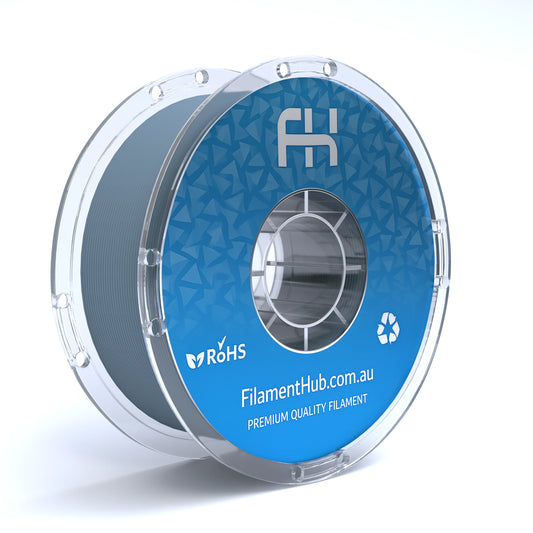 FilamentHub PLA Matte Blue Grey 1.75mm 3D Printer Filament Spool Australia Render