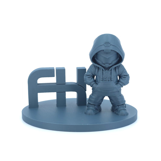 FilamentHub PLA Matte Blue Grey 1.75mm 3D Printer Filament printed sample model