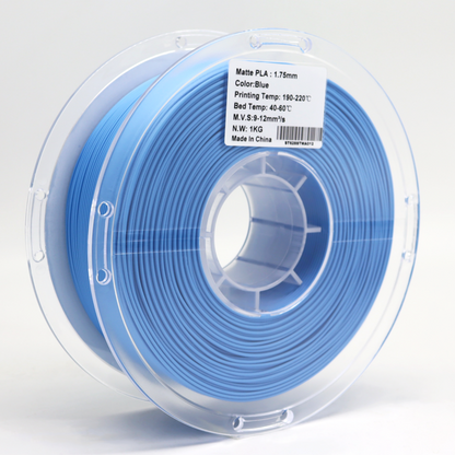 PLA Matte Blue 1.75mm 3D Printer Filament Spool Label – FilamentHub