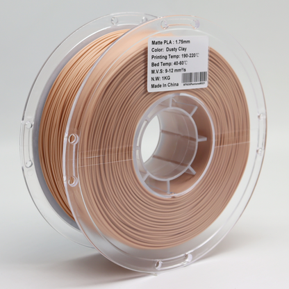 FilamentHub PLA Matte Dusty Clay 1.75mm 3D Printer Filament Spool Australia Label