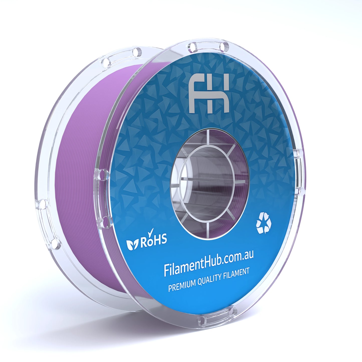 FilamentHub PLA Matte Dusty Lilac 1.75mm 3D Printer Filament Spool Australia Render