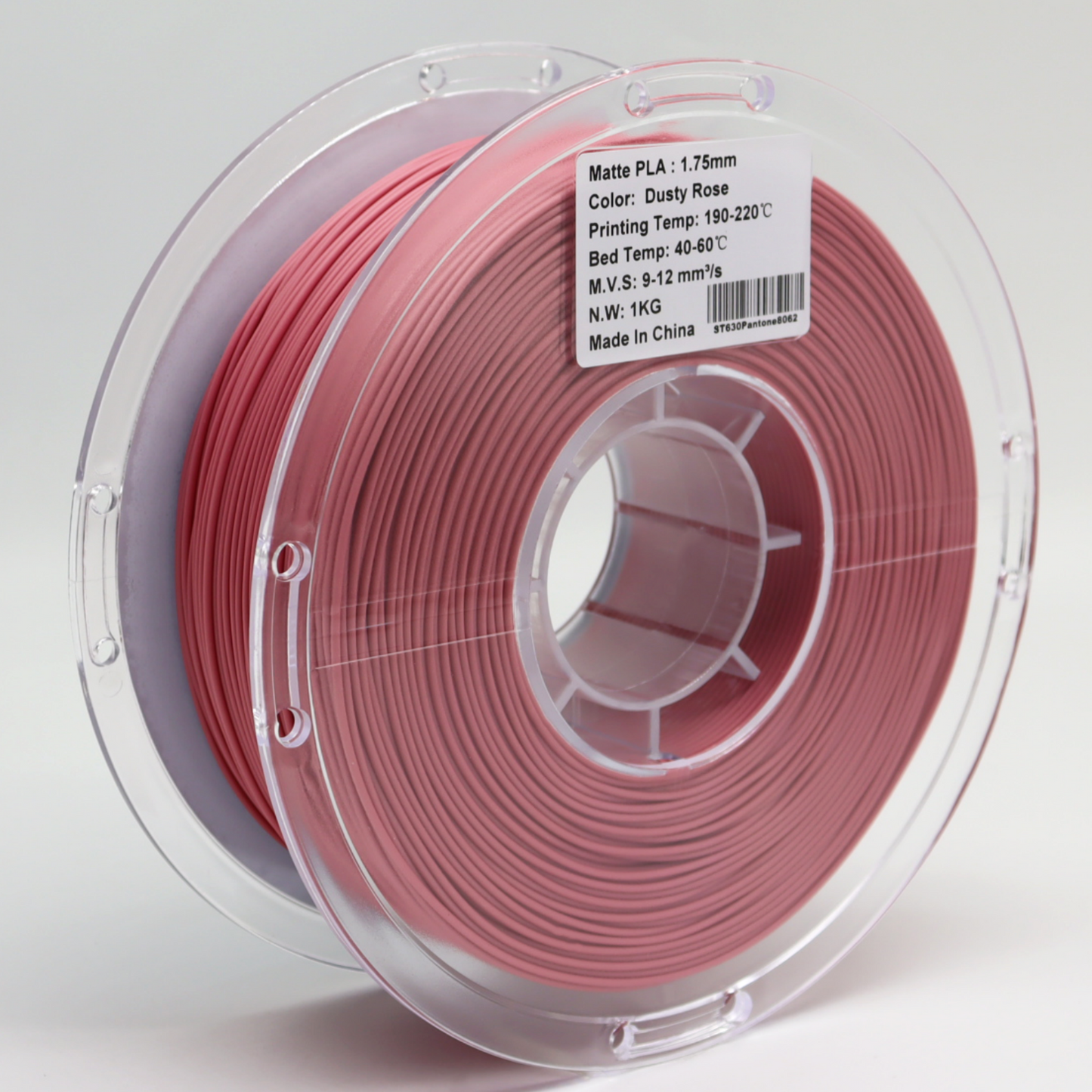 FilamentHub PLA Matte Dusty Rose 1.75mm 3D Printer Filament Spool Australia Label