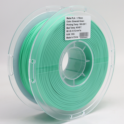 PLA Matte Emerald Green 1.75mm 3D Printer Filament Spool Label – FilamentHub
