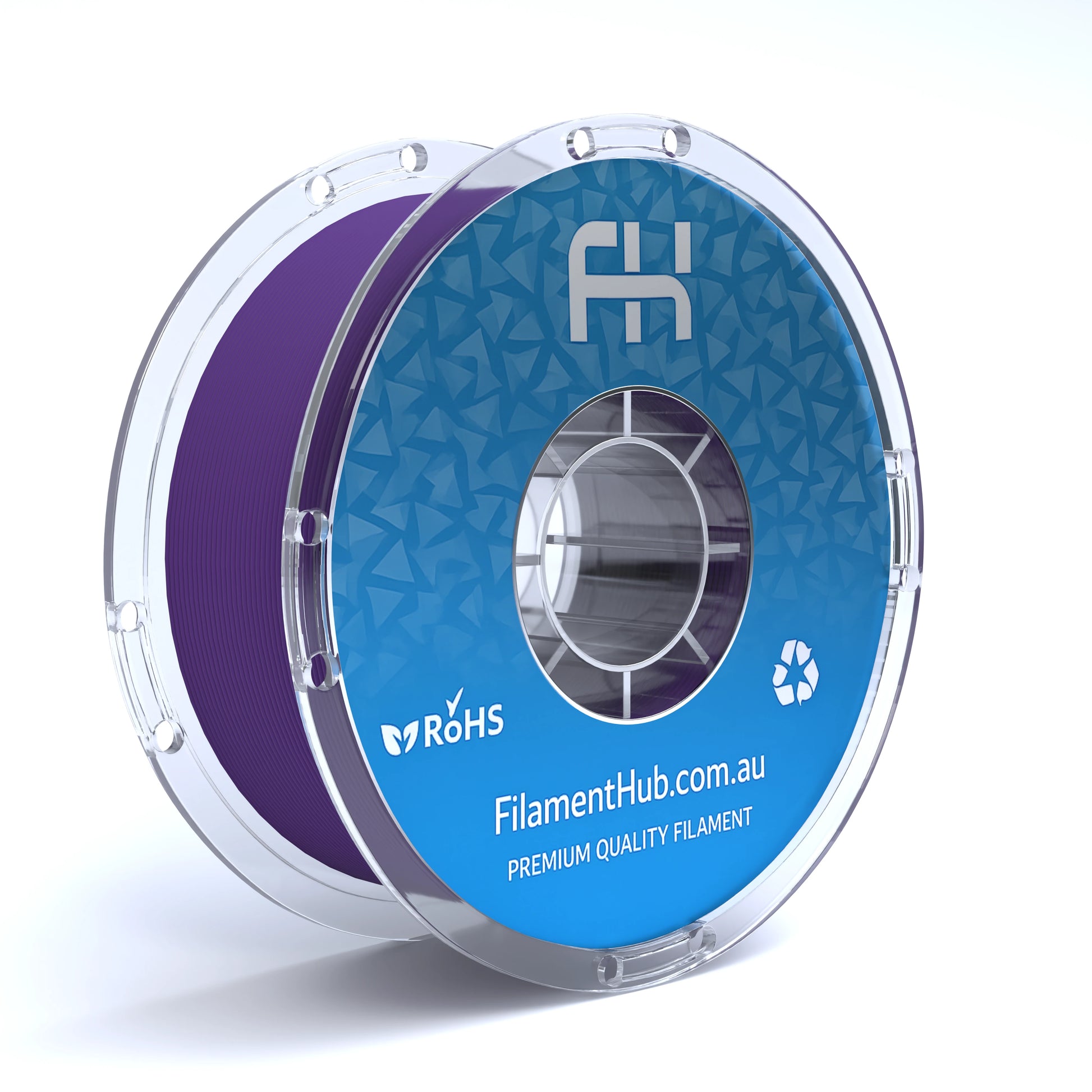 FilamentHub PLA Matte Dark Galaxy Purple 1.75mm 3D Printer Filament Spool Australia Render