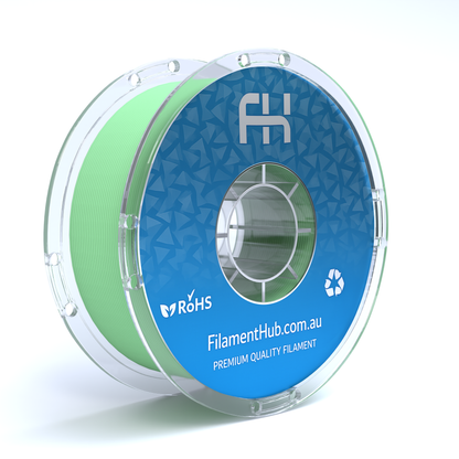 FilamentHub PLA Matte Green 1.75mm 3D Printer Filament Spool Australia Render