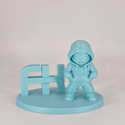FilamentHub PLA Matte Ice Blue 1.75mm 3D Printer Filament printed sample model
