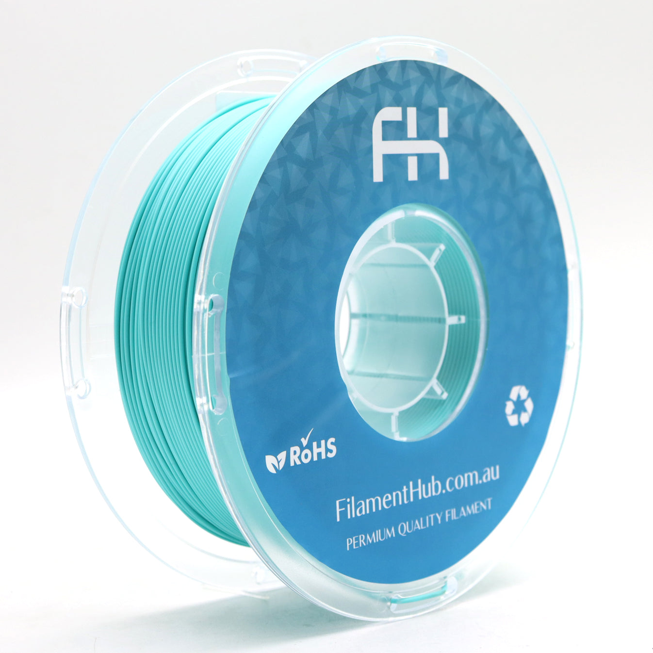 FilamentHub PLA Matte Lake Green 1.75mm 3D Printer Filament Spool Australia
