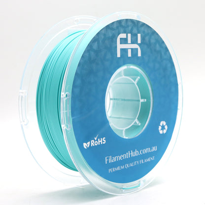 FilamentHub PLA Matte Lake Green 1.75mm 3D Printer Filament Spool Australia