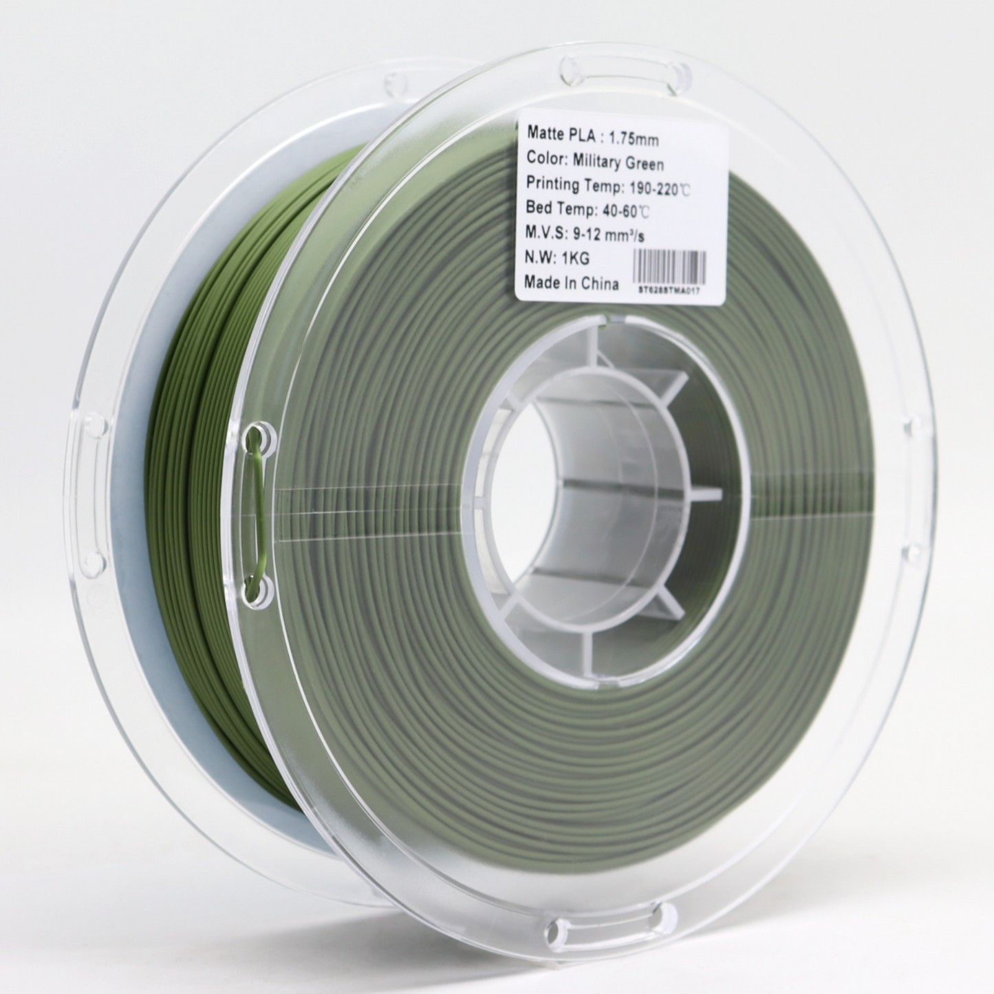 PLA Matte Military Green 1.75mm 3D Printer Filament Spool Label – FilamentHub