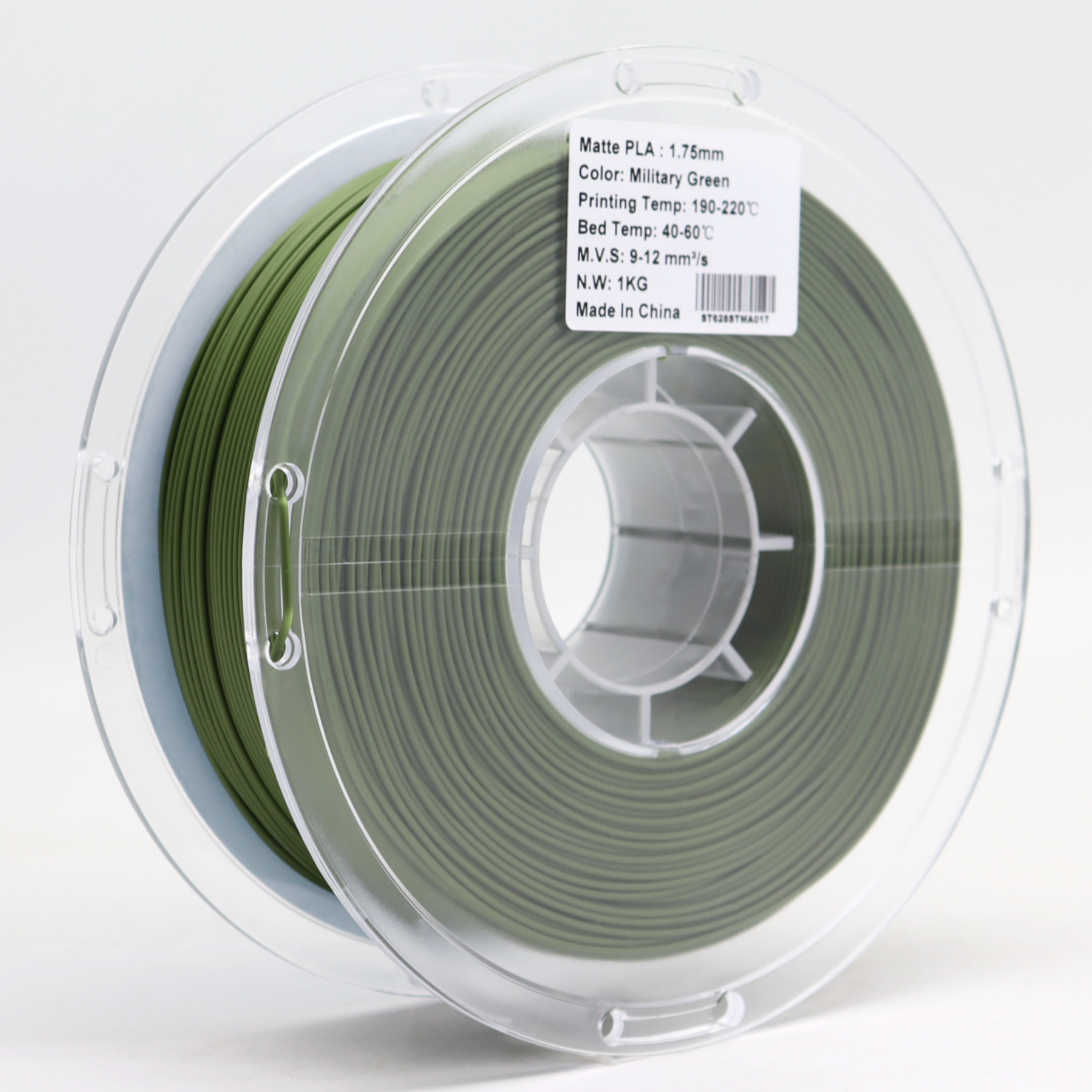 PLA Matte Military Green 1.75mm 3D Printer Filament Spool Label – FilamentHub