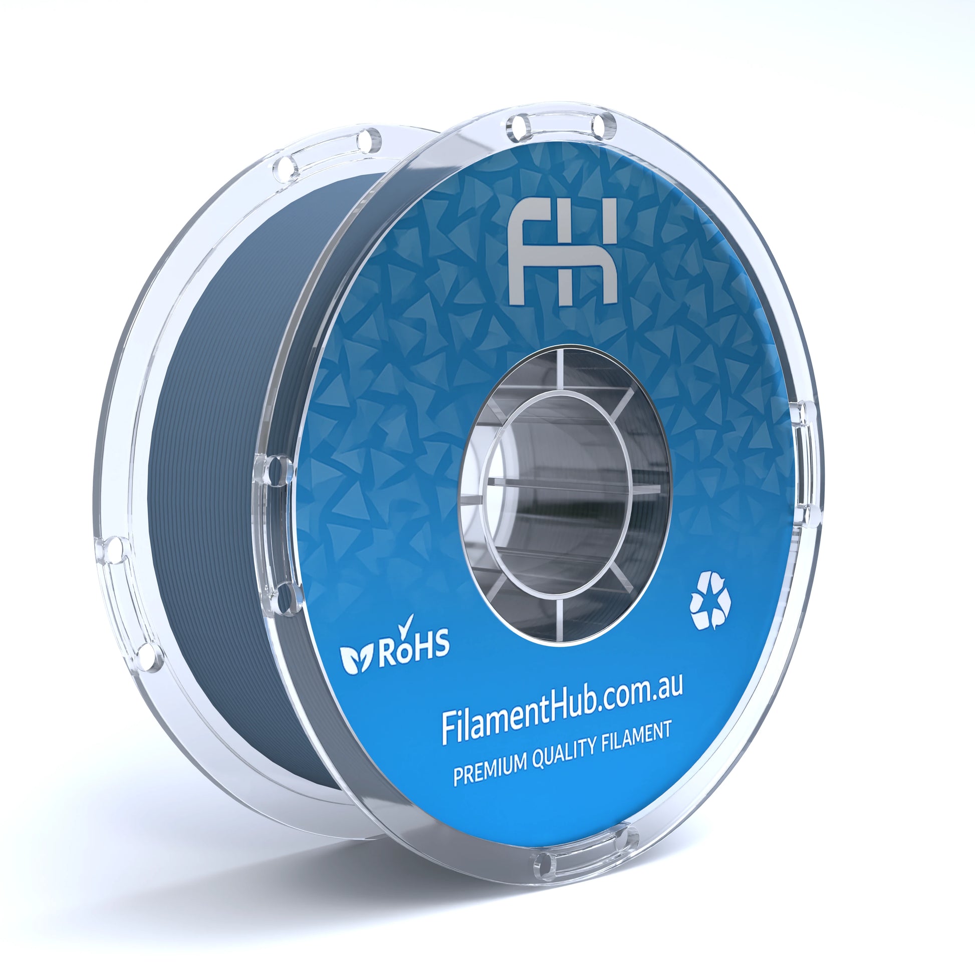 FilamentHub PLA Matte Muted Blue 1.75mm 3D Printer Filament Spool Australia Render