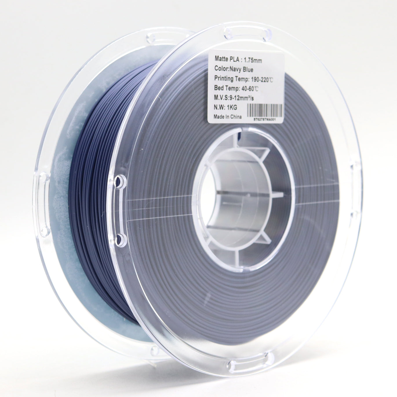 FilamentHub PLA Matte Navy Blue 1.75mm 3D Printer Filament Spool Label Sydney