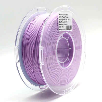 FilamentHub PLA Matte Pastel Purple 1.75mm 3D Printer Filament Spool Label Australia