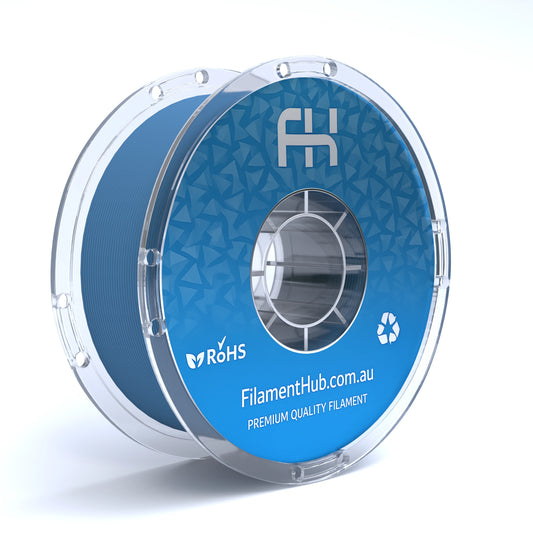 FilamentHub PLA Matte Teal Blue 1.75mm 3D Printer Filament Spool Australia Render
